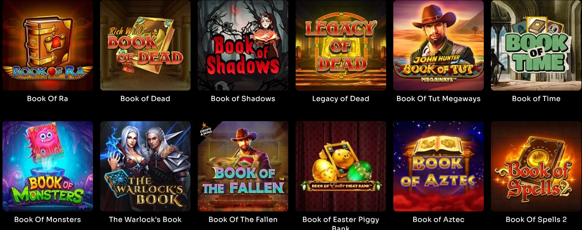 WatchMeWin Casino – kategoria Book: Book of Ra, Book of Dead i podobne tytuły