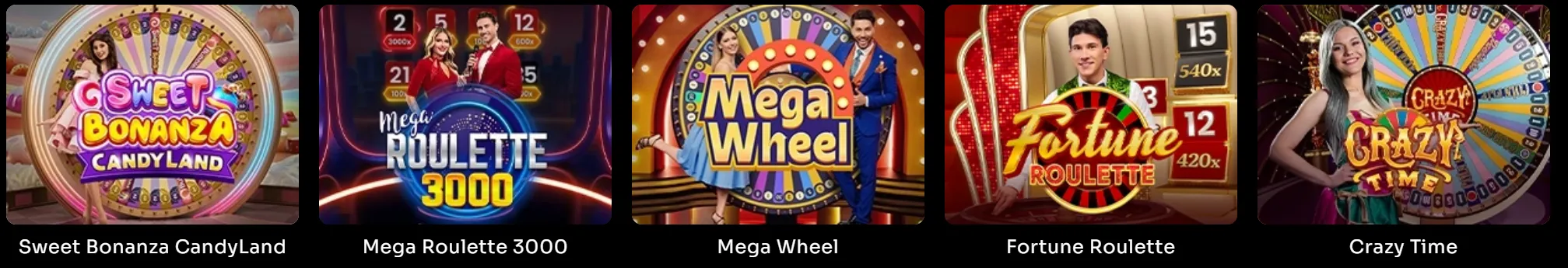 WatchMeWin Casino Live Casino – gry show: Crazy Time, Mega Wheel, Fortune Roulette
