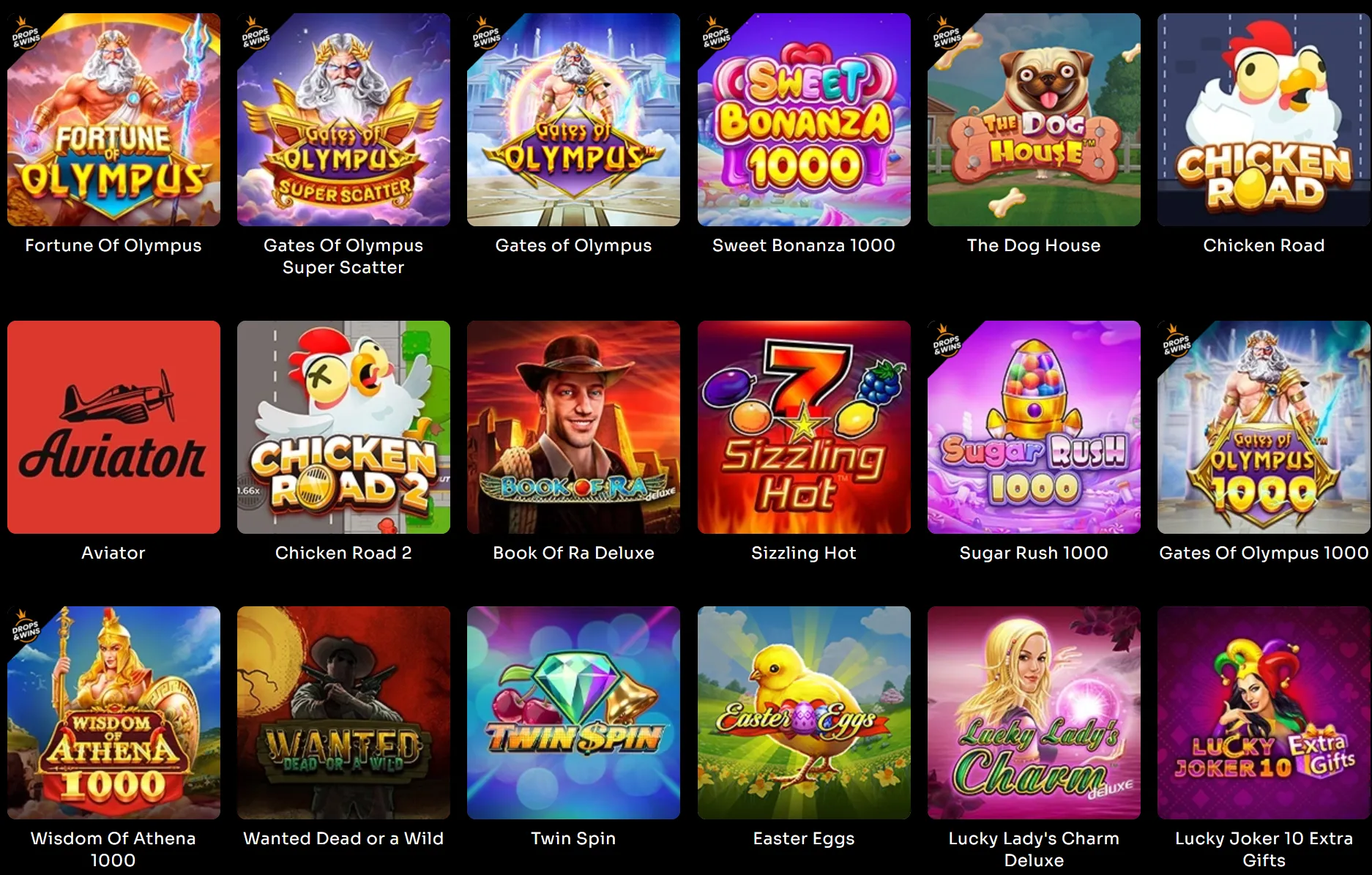 WatchMeWin Casino – lista najpopularniejszych gier: sloty i gry crash